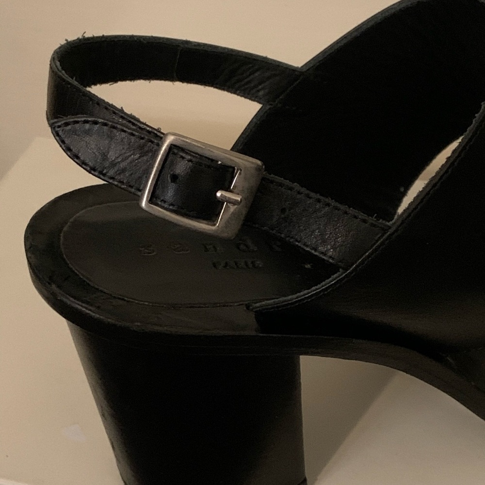 Sandro Paris Leather Sandals View 3